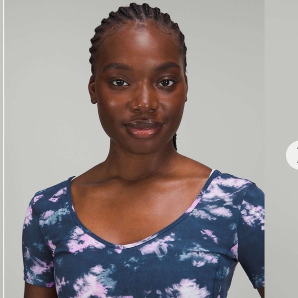 lululemon athletica Align Tie Dye Blue Top - Picture 3 of 5